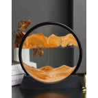 Turuncu Yuvarlak Kum Saati 7 Inç Kum Sanatı Hediyelik Sevgiliye Özel Gün Hediye