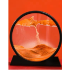 Turuncu Yuvarlak Kum Saati 7 Inç Kum Sanatı Hediyelik Sevgiliye Özel Gün Hediye