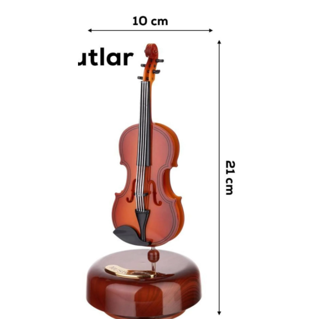 MUJGAN Hareketli Keman Müzik Kutusu