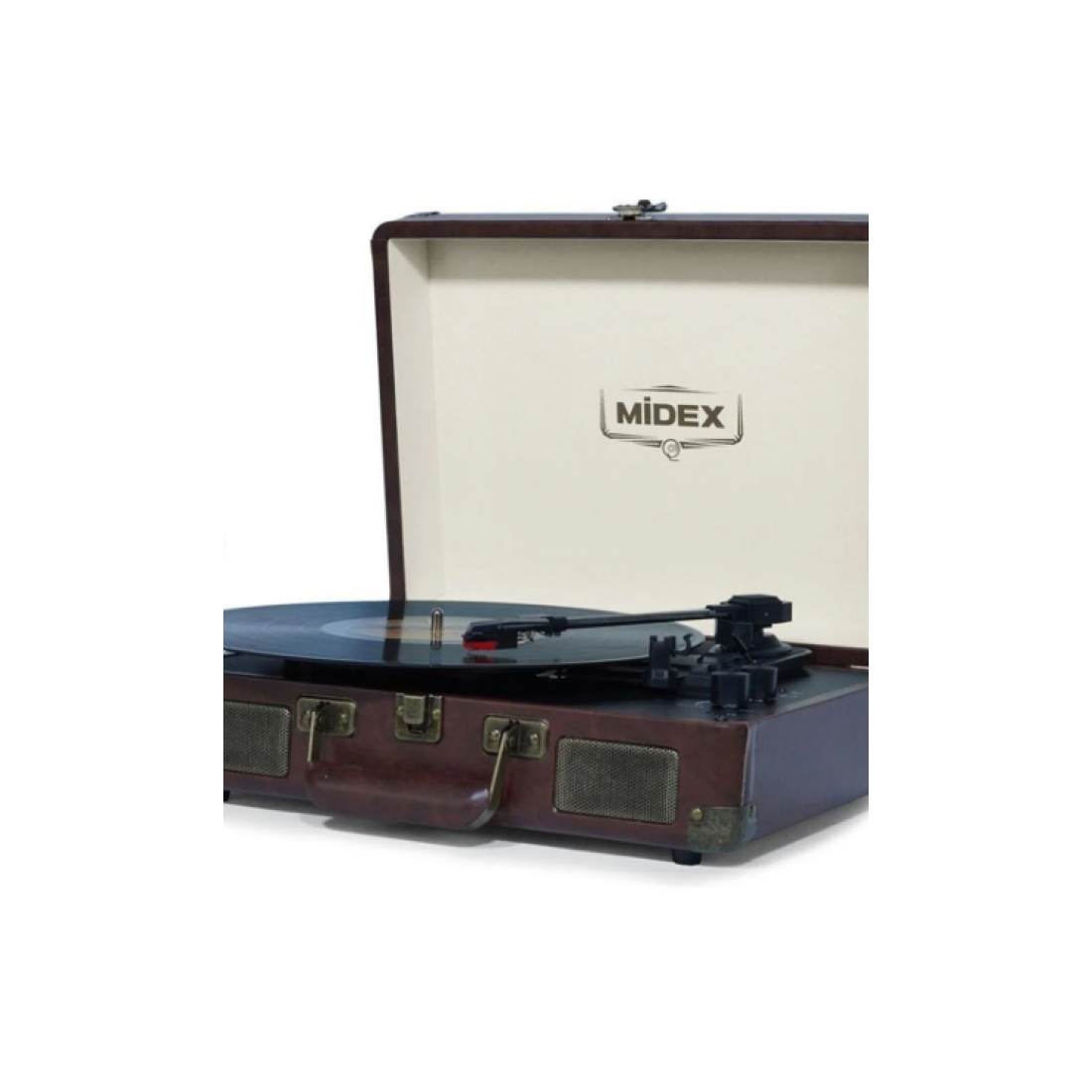 Midex Mtx-101cr Nostaljik Retro Pikap Plak Çalar (ŞARJLI BLUETOOTH AUX HOPARLÖRLÜ 3 DEVİR) I?ğne Dahil