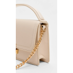 Stradivarius Çift tutma saplı çapraz askılı çanta Ekru