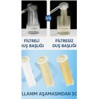 KUSTAR PureFlow Filtreli Duş Başlığı | 6 Adet Yedek Filtre | Kireç Önleyici | Su Arıtıcı | 6 Fonksiyonlu