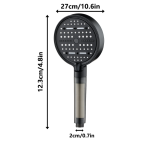 KUSTAR PureFlow Filtreli Duş Başlığı | 6 Adet Yedek Filtre | Kireç Önleyici | Su Arıtıcı | 6 Fonksiyonlu