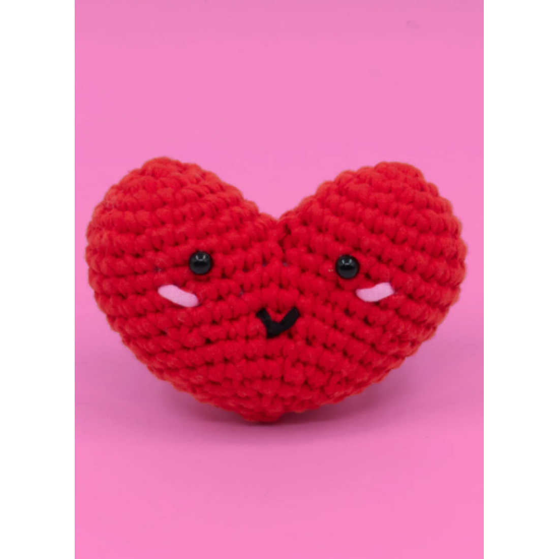 selfiko Caniko Örgü Öğrenme Kiti | Yeni Başlayanlar Için Videolu Tığ Işi Amigurumi Kalp Örgü Seti