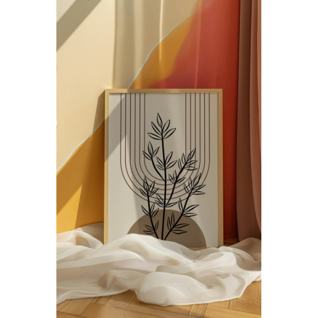 AR AJANS KANVAS TABLO Minimalist Line Art Boho Çerçevesiz 3'lü set TABLO 30 x 40