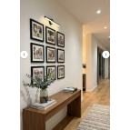 Wooden Factory 9 Adet Siyah Çerçeve Seti – 20x20 Cm (Dış Ölçü) Kare Duvar Dekoru Ve Ayaklı Fotoğraf Çerçevesi