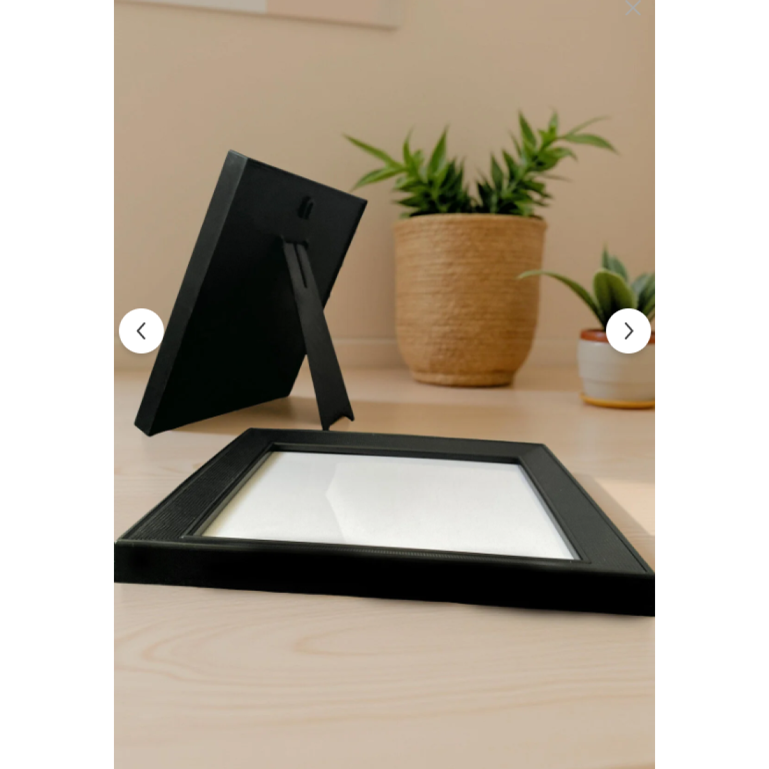 Wooden Factory 9 Adet Siyah Çerçeve Seti – 20x20 Cm (Dış Ölçü) Kare Duvar Dekoru Ve Ayaklı Fotoğraf Çerçevesi