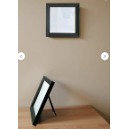Wooden Factory 9 Adet Siyah Çerçeve Seti – 20x20 Cm (Dış Ölçü) Kare Duvar Dekoru Ve Ayaklı Fotoğraf Çerçevesi