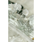 Gami Handmade Cam Şişe Islak Dokulu Ortanca Çiçek İncili Kolonya Söz, Nişan, Düğün, Kına, Nikah,Hediyelik -15 Adet
