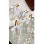 Nişan,Nikah,Düğün,Söz Özel Gün, Doğum Günü Hediyelik Sprey Kolonya Kurdele Detaylı Etiketli 10 Adet
