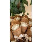 ceysethome 15 Adet Kokulu Kişiye Özel Lüks Gül Mum Buketleri ( Beyaz )