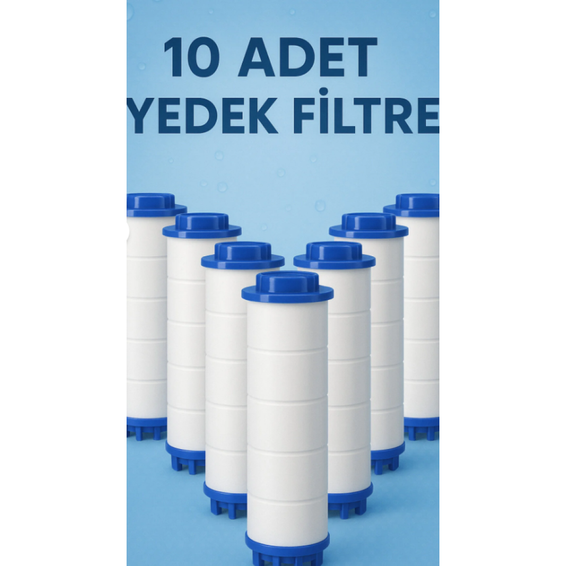 NOY Filtreli Duş Başlığı UYUMLU Yedek Filtresi Kireç Kir Pas Önleyici 10 Adet