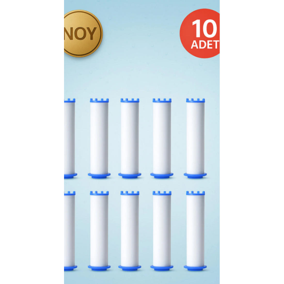 NOY Filtreli Duş Başlığı UYUMLU Yedek Filtresi Kireç Kir Pas Önleyici 10 Adet
