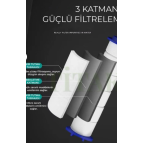 NOY Filtreli Duş Başlığı UYUMLU Yedek Filtresi Kireç Kir Pas Önleyici 10 Adet