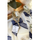 Gami Handmade Lacivert Kurdelalı Melek Ayna Magnet Söz, Nişan, Düğün, Nikah, Mevlüt Hediyelik - 20 Adet