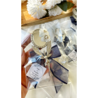 Gami Handmade Lacivert Kurdelalı Melek Ayna Magnet Söz, Nişan, Düğün, Nikah, Mevlüt Hediyelik - 20 Adet