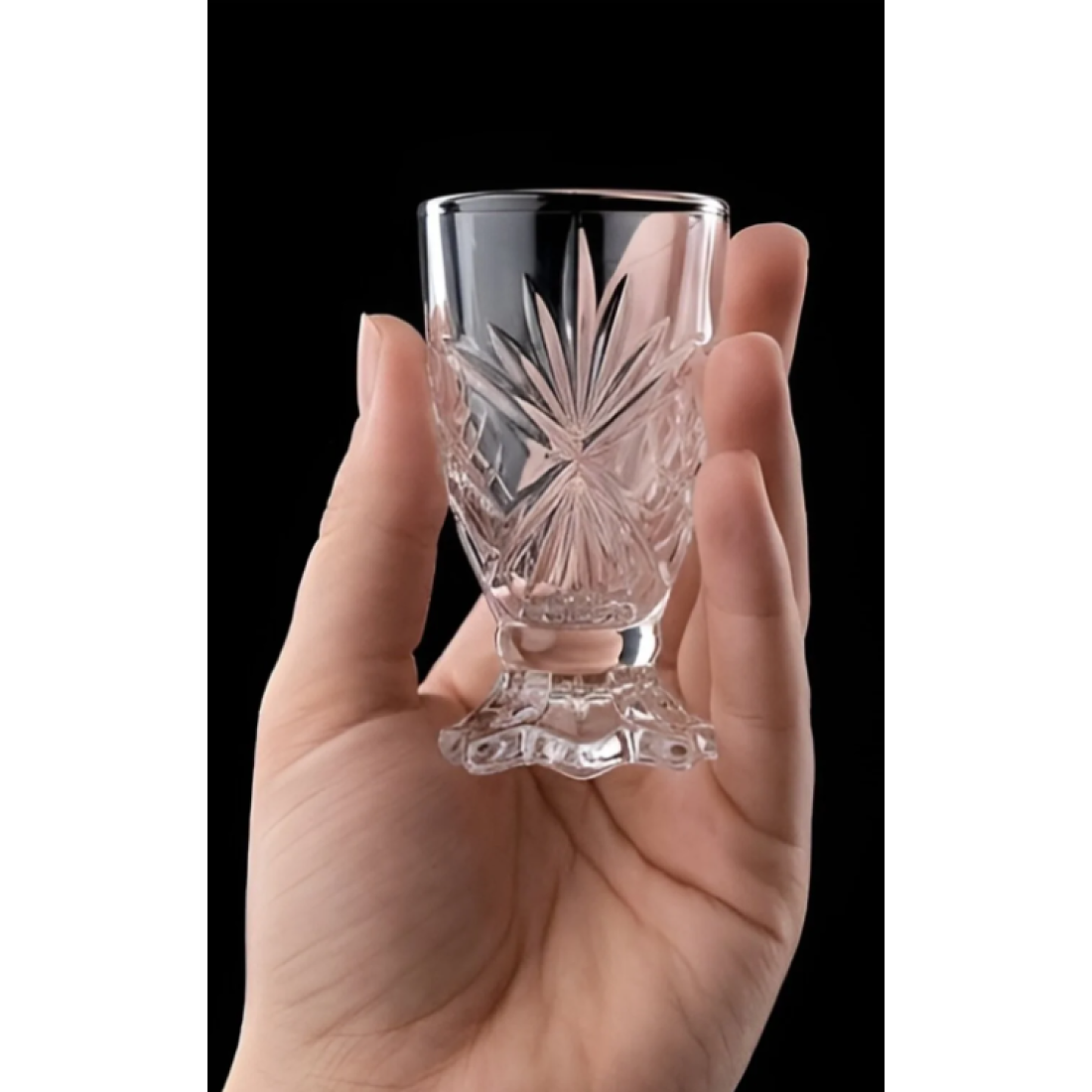 ENAVM ŞIK KRİSTAL MİNİ KAHVE YANI BARDAĞI 30 ML 6 ADET