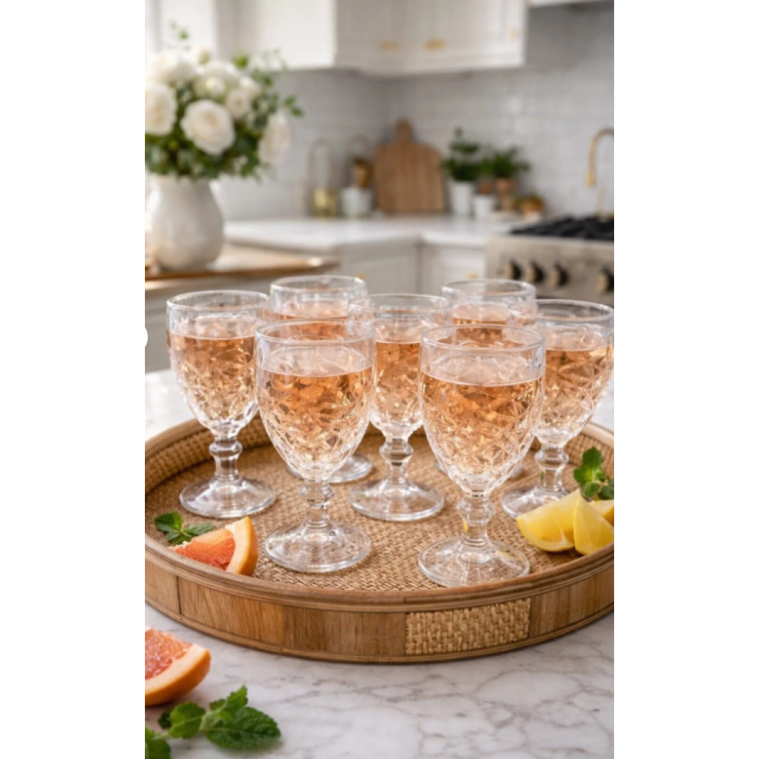 ENAVM KAHVE YANI SU BARDAĞI MEŞRUBAT BARDAĞI AYAKLI BARDAK 80 ML 6 ADET