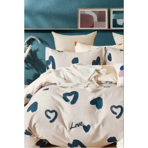 İQON Lastikli Çarşaflı Nevresim Takımı Tek Kişilik Amore Gri