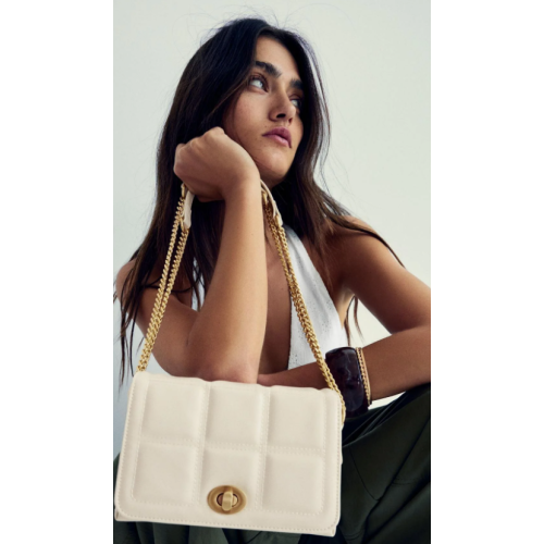 Bershka Suni deri kapitone mini çanta