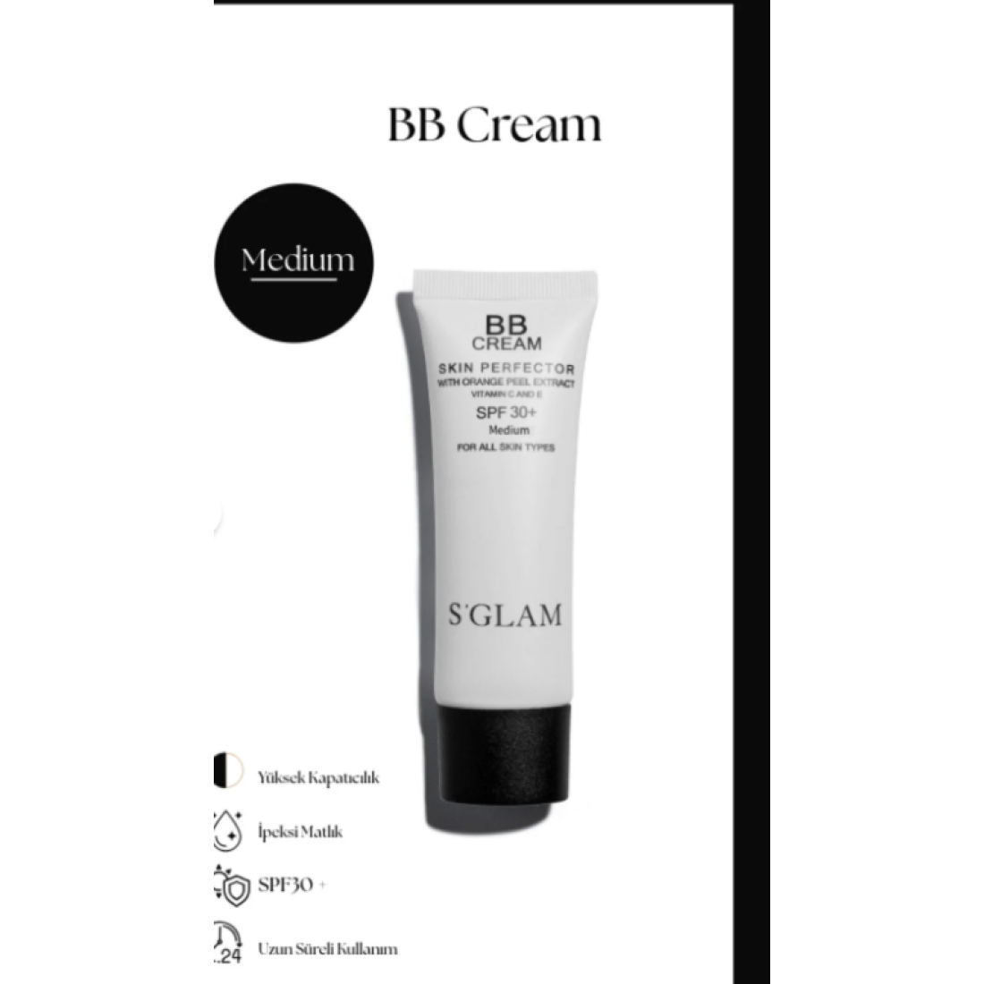 S'GLAM Bb Krem Spf 30 Medıum 50ml