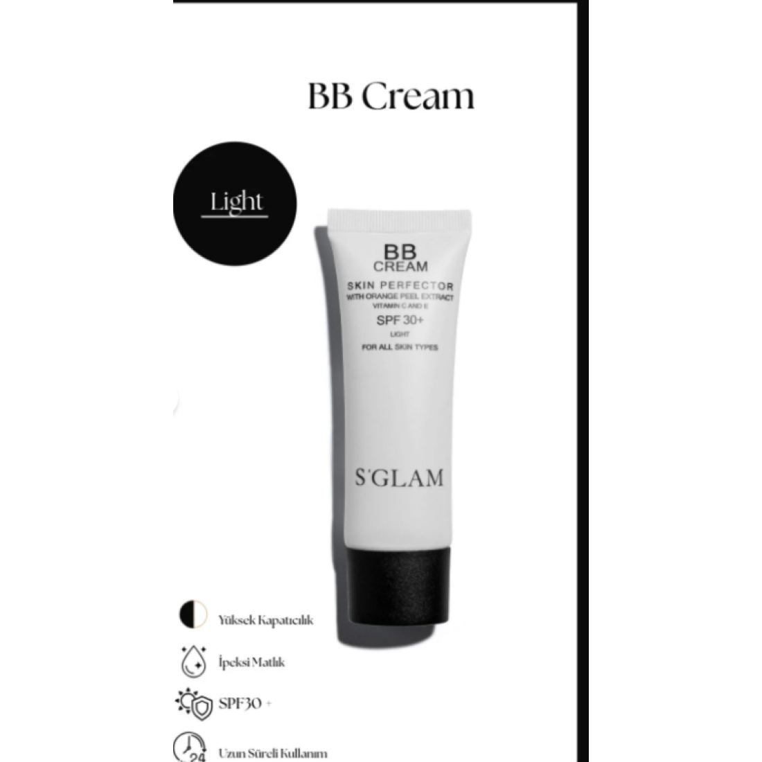 S'GLAM Bb Krem Spf 30 Lıght 50ml