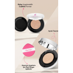 Flormar K-Spirit Cover Up Yoğun Kapatıcı Pürüzsüz Yarı Mat Bitişli Cushion Fondöten - 002 Cream