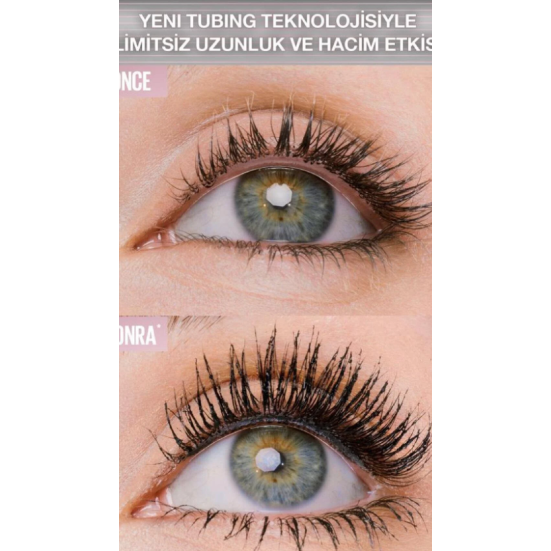 Maybelline New York Lash Sensational Sky Tubes Maskara - Limitsiz Uzunluk ve Hacim Etkisi Veren Tubing Maskara