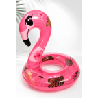 Fidan oyuncak Flamingo Figürlü Simli Çocuk Yüzme Simidi 65 cm – Şişme Havuz & Deniz Simidi - Yaza Özel