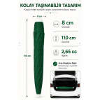 Düvenci Yeşil Plaj Şemsiyesi 200 cm çap /10 telli, Polyester Kumaş - Yaza Özel