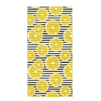 DOFİ Yetişkin Unisex 70x140cm Yaz Desenli Plaj Havlusu - Banyo Havlusu - Deniz Havlusu Lemon - Yaza Özel