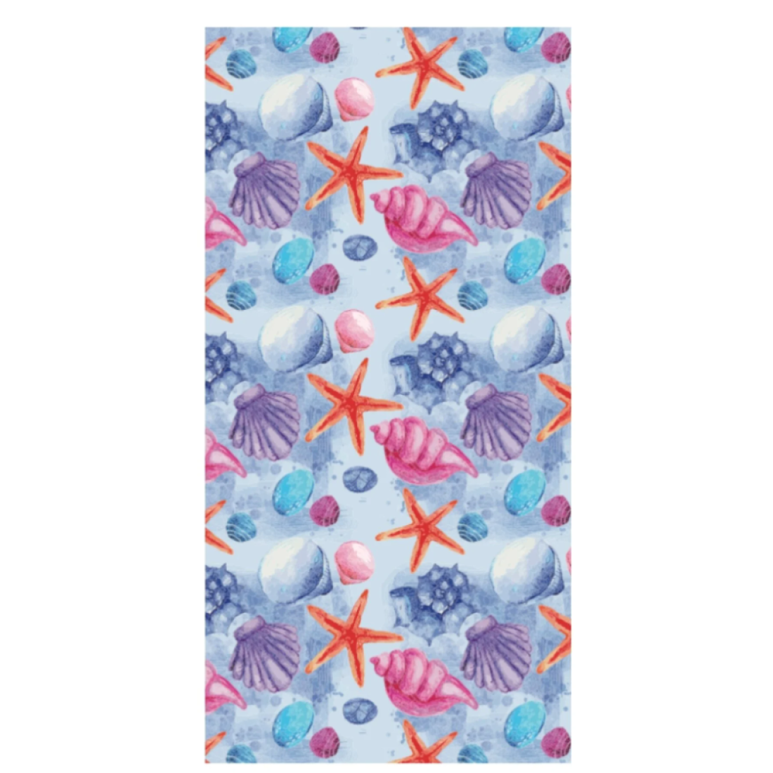 DOFİ Yetişkin Unisex 70x140cm Yaz Desenli Plaj Havlusu - Banyo Havlusu - Deniz Havlusu Sea - Yaza Özel