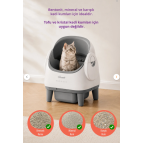 Tiny Kiwipets KPLB-10760 Akıllı Otomatik Kedi Tuvaleti | Wi-Fi Kontrollü & Koku Önleyici & Otomatik Temizleme