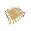 tollihy brinco Ahşap Montessori Okul Öncesi 23 Parça Eğitici Sayılar Ve Geometrik Şekiller Bultak Puzzle Seti