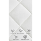 Dream Time Kapitone Fitted Su Sıvı Geçirmez Full Kenar Yatak Koruyucu Alez | Tek Çift Battal Bebek Çocuk 150*200 cm