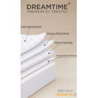 Dream Time Kapitone Fitted Su Sıvı Geçirmez Full Kenar Yatak Koruyucu Alez | Tek Çift Battal Bebek Çocuk 150*200 cm