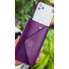 Garbalia Envelope Telefon Ve Bozuk Para Bölmeli Zarf Model Mor (MÜRDÜM) Cüzdan