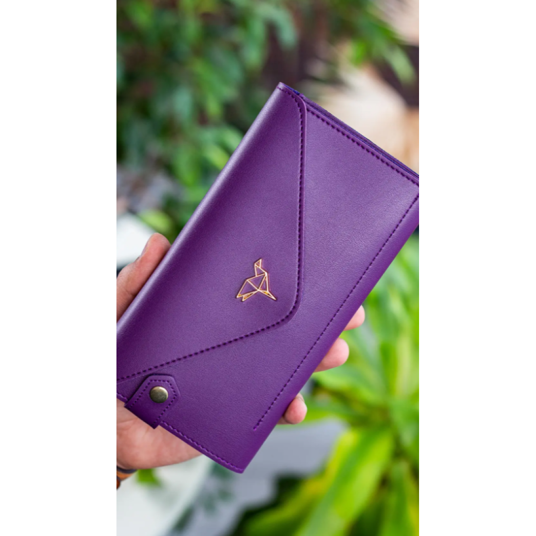 Garbalia Envelope Telefon Ve Bozuk Para Bölmeli Zarf Model Mor (MÜRDÜM) Cüzdan