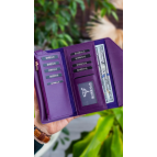 Garbalia Envelope Telefon Ve Bozuk Para Bölmeli Zarf Model Mor (MÜRDÜM) Cüzdan