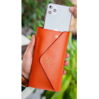 Garbalia Envelope Telefon Ve Bozuk Para Bölmeli Zarf Model Turuncu Kadın Cüzdan