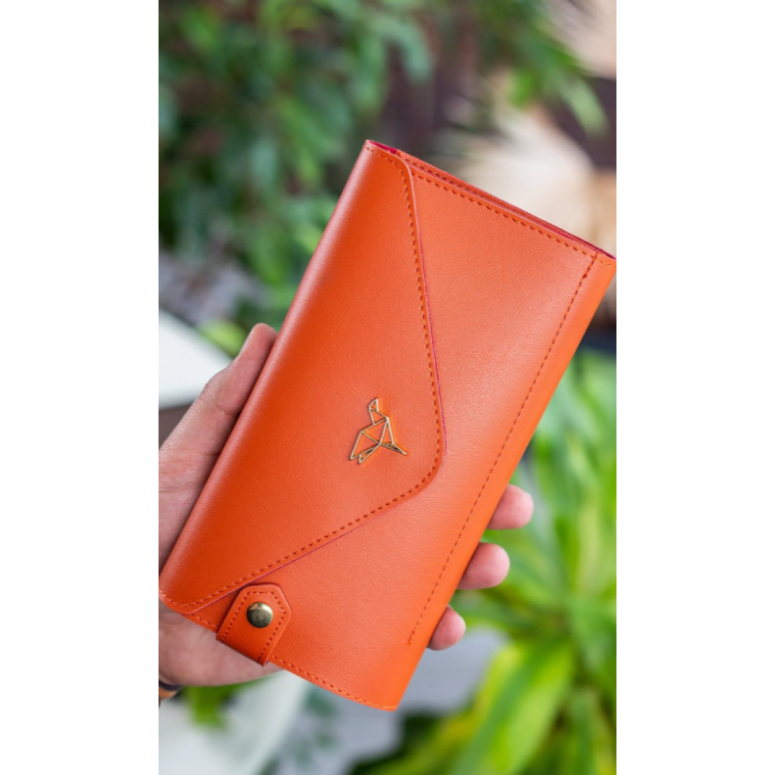 Garbalia Envelope Telefon Ve Bozuk Para Bölmeli Zarf Model Turuncu Kadın Cüzdan