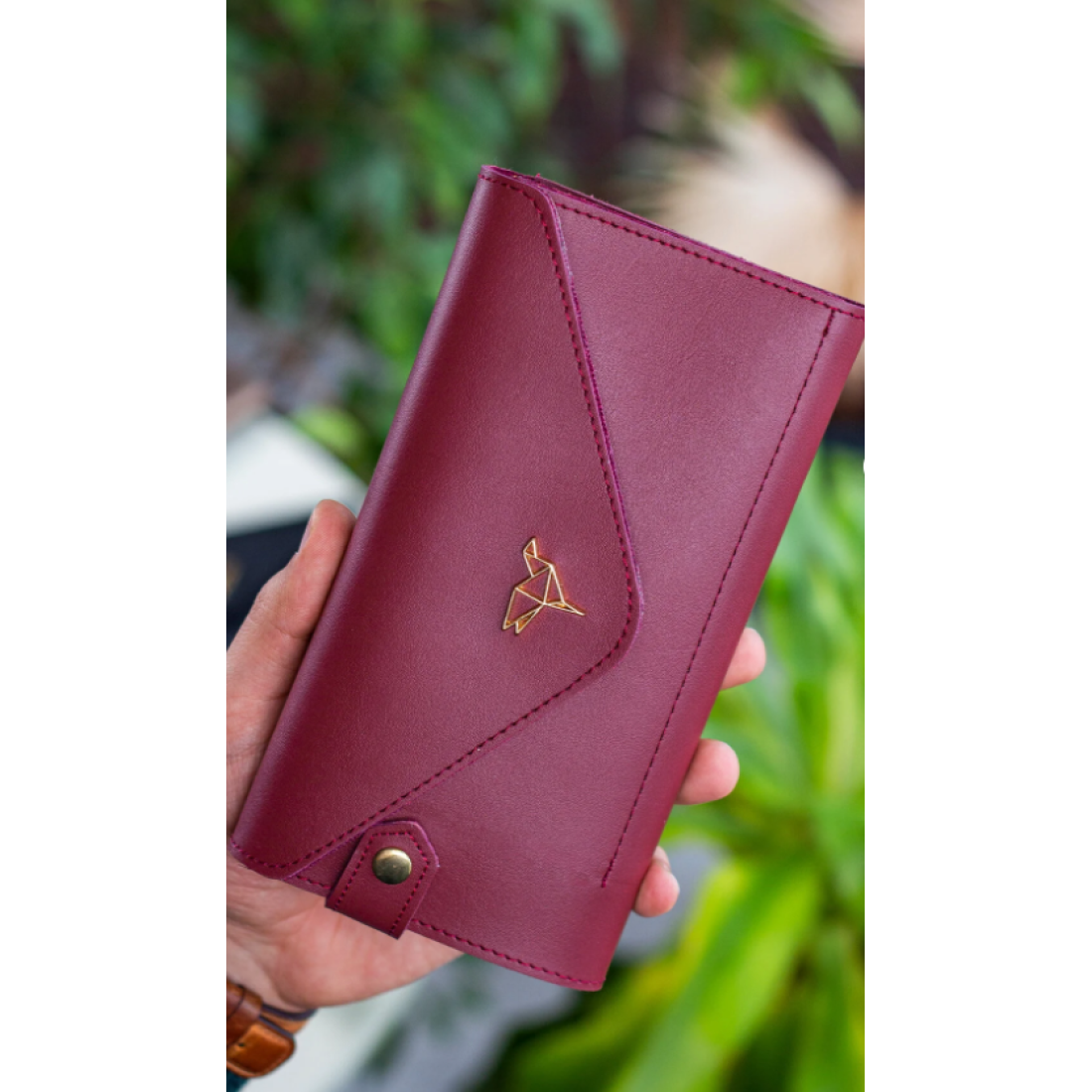 Garbalia Envelope Telefon Ve Bozuk Para Bölmeli Zarf Model Bordo Kadın Cüzdan