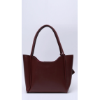 Shaka Bordo Shk108 Çıtçıtlı Suni Deri Cüzdanlı Makyaj Çantalı Kadın El ve Omuz Çantası