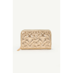 Shaka Gold SHK336 Yıldız Kabartmalı Fermuarlı Çok Bölmeli Kartlıklı Kadın Cüzdanı