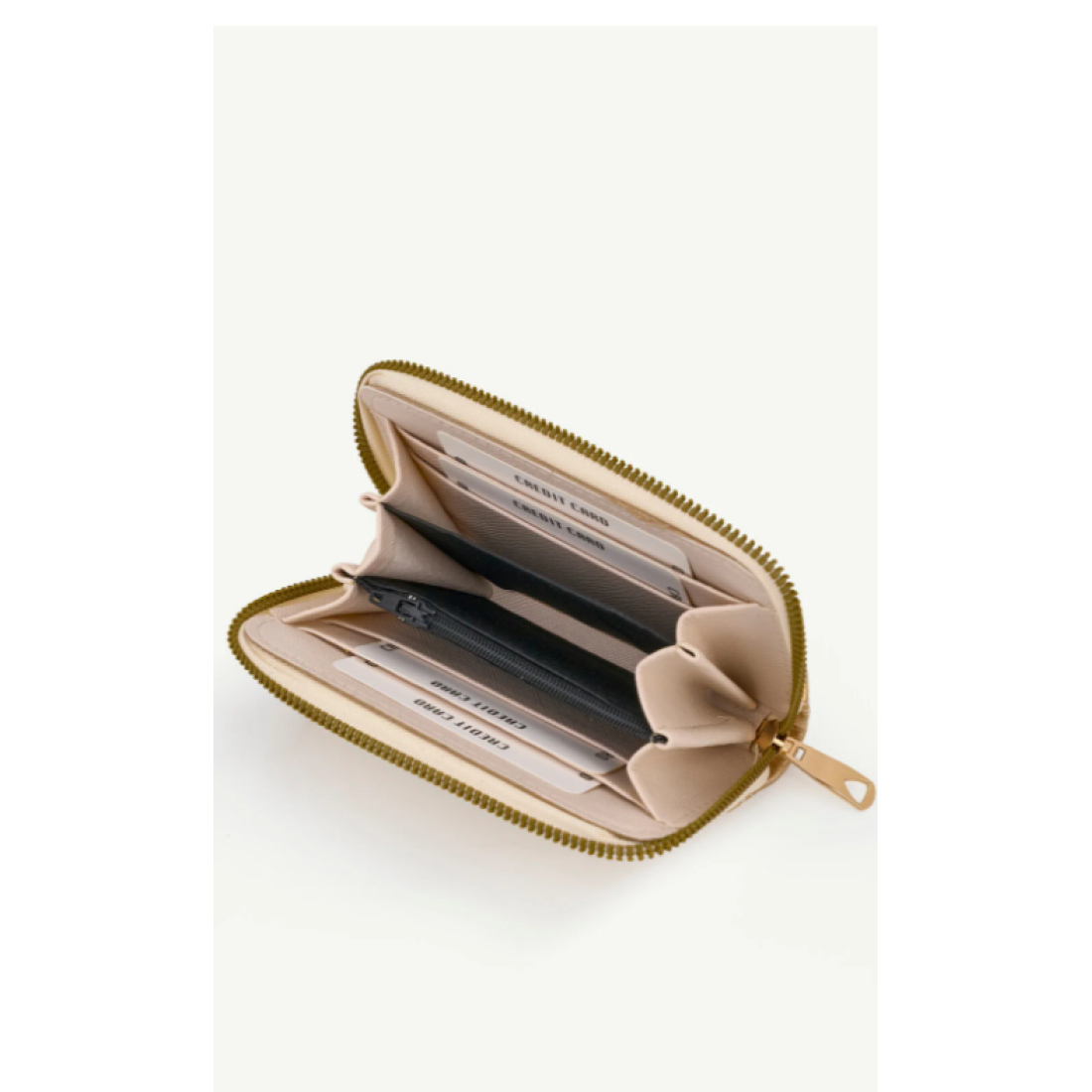 Shaka Gold SHK336 Yıldız Kabartmalı Fermuarlı Çok Bölmeli Kartlıklı Kadın Cüzdanı