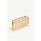 Shaka Gold SHK336 Yıldız Kabartmalı Fermuarlı Çok Bölmeli Kartlıklı Kadın Cüzdanı