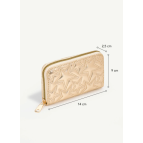 Shaka Gold SHK336 Yıldız Kabartmalı Fermuarlı Çok Bölmeli Kartlıklı Kadın Cüzdanı