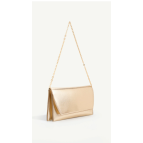 Shaka Gold SHK350 Zincir Askılı,Mıknatıslı,3 Bölmeli,Kadın Abiye ve Clutch,El ve Omuz Çantası