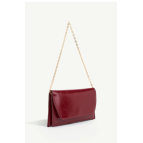 Shaka Bordo SHK350 Zincir Askılı,Mıknatıslı,3 Bölmeli,Kadın Abiye ve Clutch,El ve Omuz Çantası