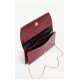 Shaka Bordo SHK350 Zincir Askılı,Mıknatıslı,3 Bölmeli,Kadın Abiye ve Clutch,El ve Omuz Çantası